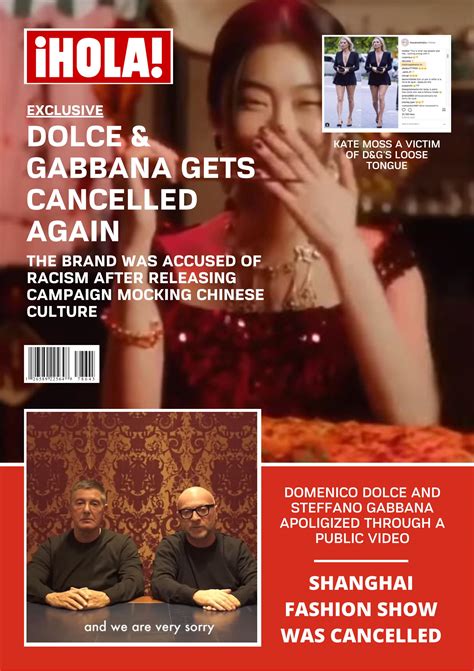 dolce gabbana crisis in china|d&g crisis in China.